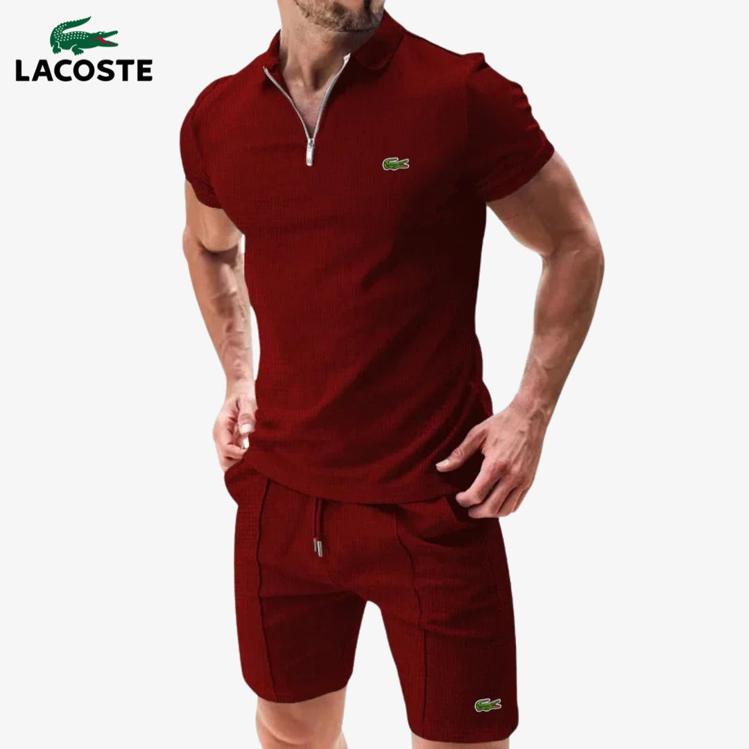Lасоѕtе® Reißverschluss-Polo & Shorts Set 2025 – Lagerverkauf