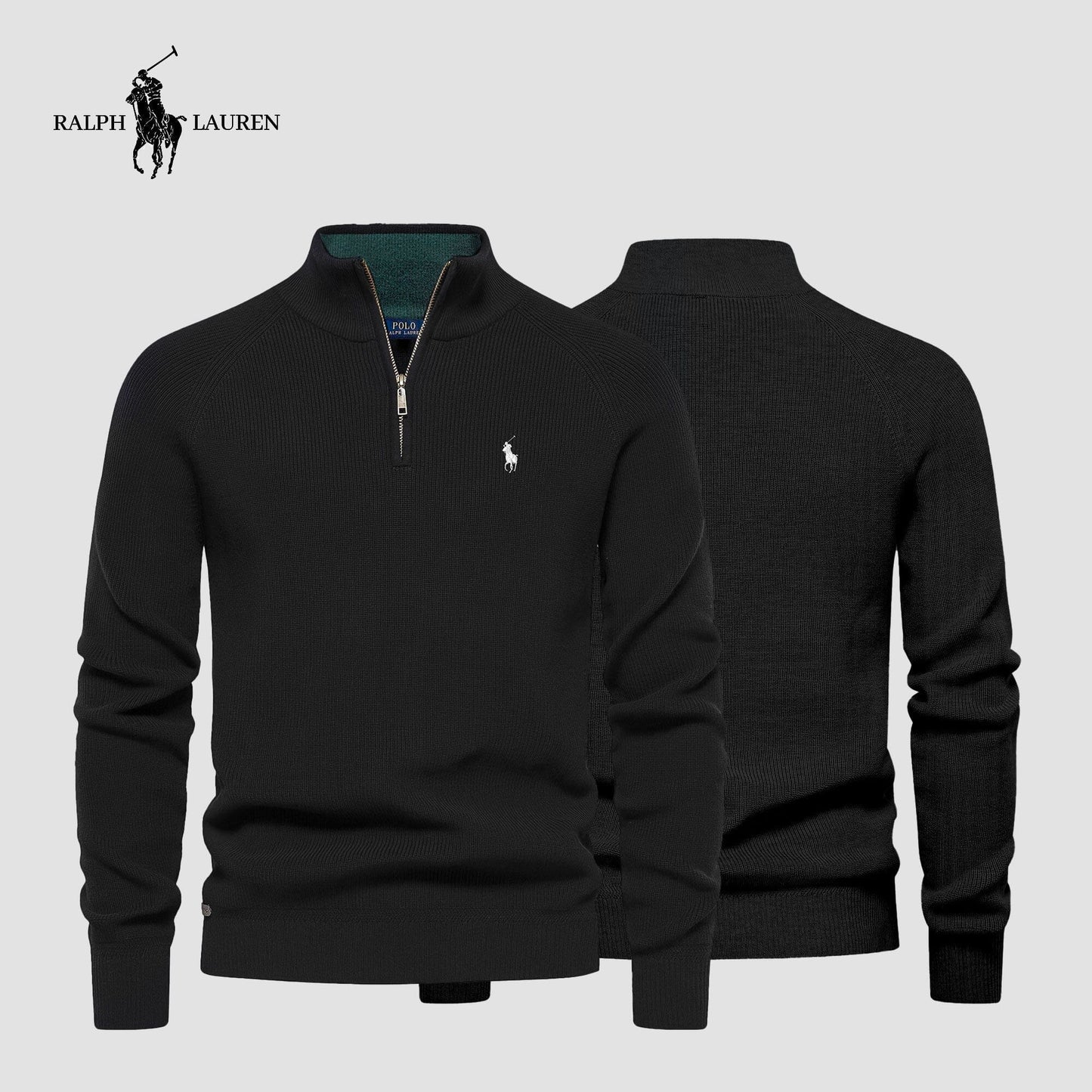 R&L Zip Neck Sweater (CLEARANCE)